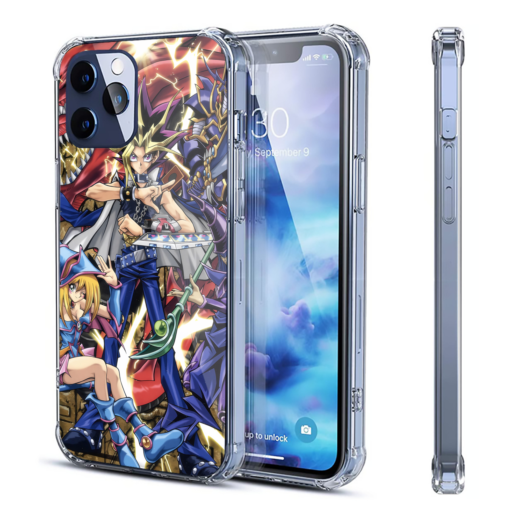 （画像用） 遊☆戯☆王 Yu-Gi-Oh! 【iPhone 12シリーズ対応】透明スマホケース（クリアソフトケース）